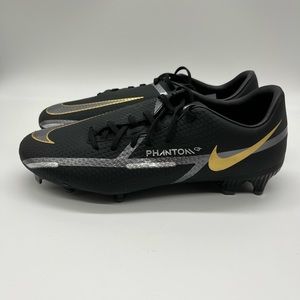 Nike phantom GT2 academy soccer cleats black/ gold men’s SZ 7.5 no shoe box new
